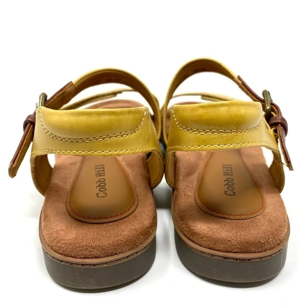 Cobb Hill Zion 2 Piece CJ0966 Yellow Leather Sandals